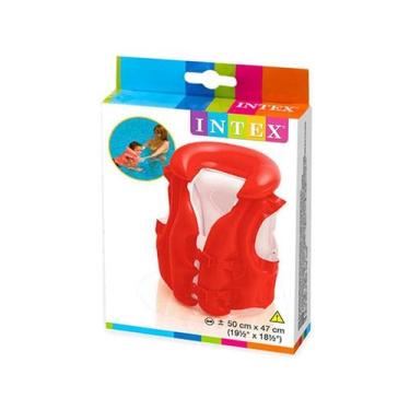 Imagem de Boia Colete Infantil Inflavél Laranja 50 x 47cm Intex- 58671