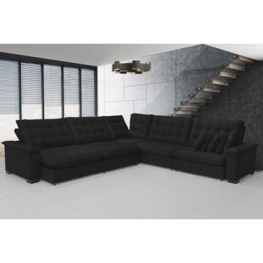 Imagem de Sofá Manchester 3.83x3.83m de Canto, Retrátil e Reclinável - Sofistica