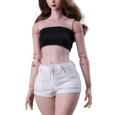 Imagem de 1/6 Scale Female Clothes,Female Elastic Shorts Hot Pants Clothing for 12inch PH TBL JO Worldbox Action Figure Body (White)