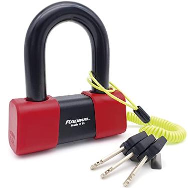 Imagem de RADIKAL RK75 Cadeado antirroubo Moto Disc Mini U Ø18 CLASSE, aprovado pela SRA