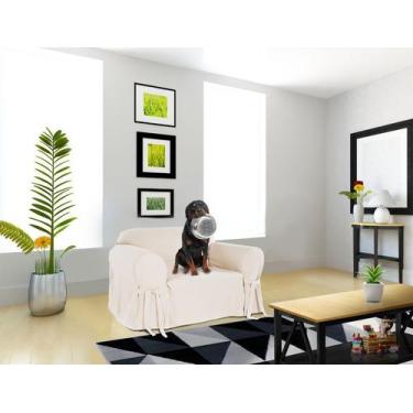 Imagem de Capa para Sofá de 1 Lugar em Gorgurão - Mistero, Crua