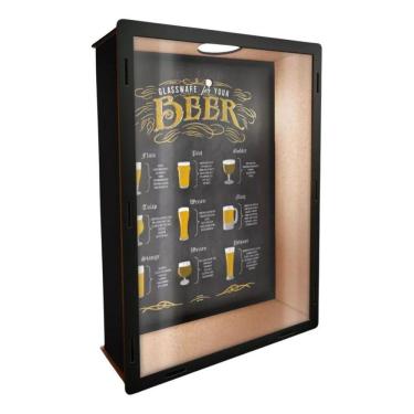 Imagem de Quadro Porta Tampinhas Cerveja Decoração Sala Área Gourmet