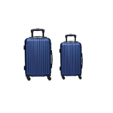 Imagem de Kit 2 Malas De Viagem 10kg e 23kg Rodinha 360 e Medidas Anac - BLACKLI