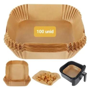 Imagem de Forma Cesto Papel Antiaderente Airfryer Quadrado 16cm 100 un - Clink