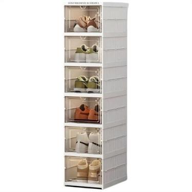 Imagem de Prateleira Vertical Empilhável Sapateira Caixa Tênis 6 Andares - Breta