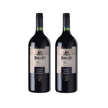Imagem de Kit Vinho Jota Pe Tinto Suave Casa Perini 1,5L 2 unidades