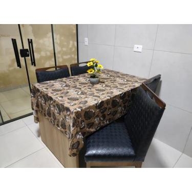 Imagem de Toalha de Mesa 12 Cadeiras Cozinha Sala de Jantar Área Gourmet 4,50m x