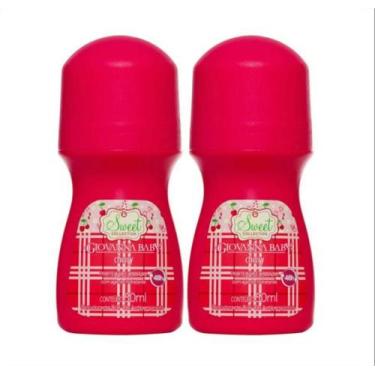 Imagem de Kit com 2 desodorantes roll on giovanna baby cherry 50 ml