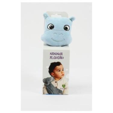 Imagem de Naninha Algodão com Prendedor Hipopótamo - Baby Pil, Azul