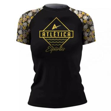 Imagem de Lycra Surf Flor Amarela Feminina MC Atlética Esportes, M