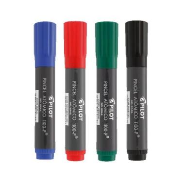 Imagem de 1 Unidade Pincel Atômico Permanente Cor Sortida Azul Preto Verde Verme