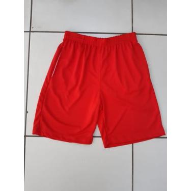 Imagem de Bermuda Masculina com Bolso Tecido Dry Fit - Ases, GG, Vermelho