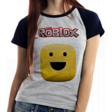Imagem de Baby look blusa feminina ou Camiseta unissex Roblox Carinha - Empório 