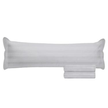 Imagem de Fronha para Travesseiro de Corpo 50x1,35 Cinza Hiper Percal Ninara - N