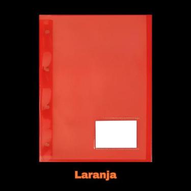 Imagem de Pasta Catálogo Ofício Lights Acp 10 Envelopes 2138, Laranja