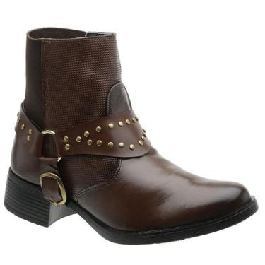 Imagem de Bota Coturno Feminino Cano Baixo Para Trabalhar Sair Elegante Alta Qua