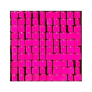 Imagem de Painel Metalizado Shimmer Wall Rosa Neon - 30x30cm - 1 unidade - Rizzo