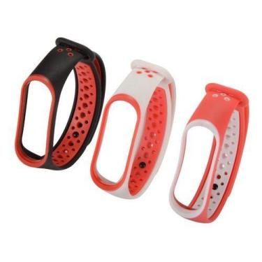 Imagem de Kit 3 Pulseiras compatíveis com Mi Band 3 /4 - Nsmart