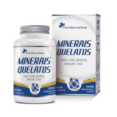 Imagem de Minerais Quelatos - Cobre + Ferro + Magnésio + Manganês e Zinco  60 Cá