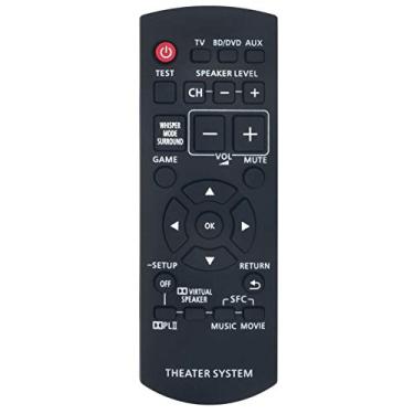 Imagem de Controle remoto de substituição N2QAYB000417 adequado para sistema de áudio Panasonic Home Theater SC-ZT1 SC-ZT2 SC-ZT2s SCZT1 SCZT2 SCZT2s