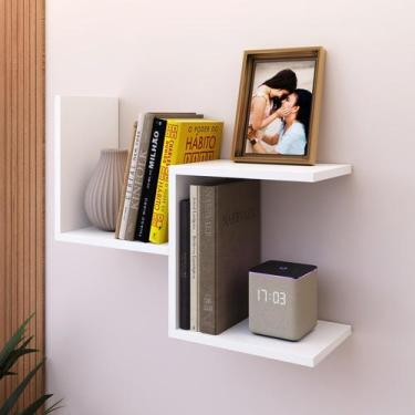 Imagem de Prateleiras para Livros Madeira Nicho Livreiro Multiuso Organizadora P