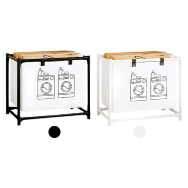 Imagem de Cesto Organizador Sortido 57x57 Roupa Suja Limpa Saco Multiuso Casa Qu