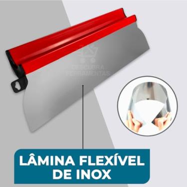Imagem de Desempenadeira Berox 40cm com Suporte de Pressão e Rolo de 23cm – Ideal para Massa Corrida Textura Pintura e Nivelamento de Superfície Design Ergonômico Kit Profissional