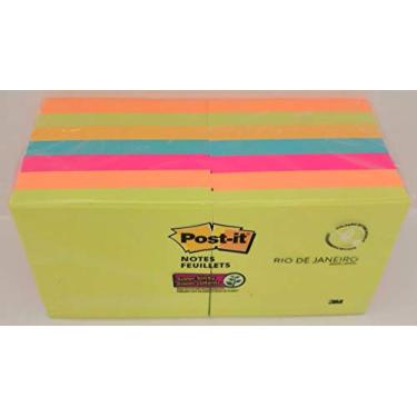 Imagem de Post-it Notas super adesivas, 7,62 cm x polegadas, coleção Rio de Janeiro, 14 blocos, 90 folhas/bloco