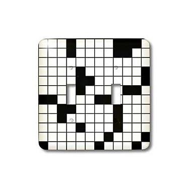 Imagem de 3dRose lsp_63037_2 Interruptor duplo com padrão de palavras cruzadas