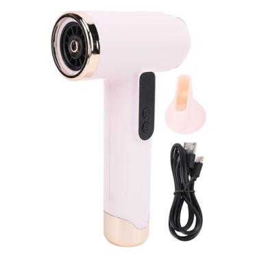 Imagem de Secador de Cabelo, Secador de Cabelo Recarregável Usb Com Motor de Alta Velocidade Secador de Cabelo Profissional para Viagens de Acampamento Ao Ar Livre (Rosa)