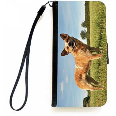 Imagem de Rikki Knight Capa carteira flip com design de cachorro de gado australiano com aba magnética para Apple iPhone 5c