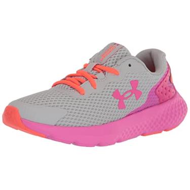 Imagem de Under Armour Tênis de corrida unissex infantil Charged Rogue 3, (102) Halo Gray/After Burn/Rebel Pink, 6.5 Big Kid