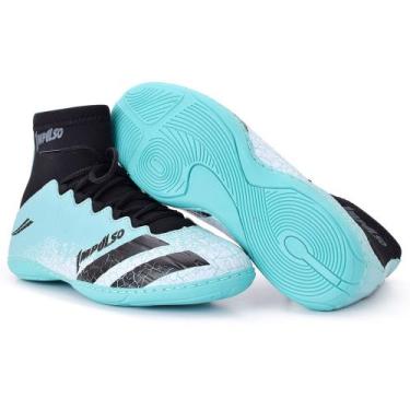 Imagem de chuteira futsal botinha cano longo adulto 36 ao 43 - impulso, Verde ag
