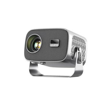 Imagem de Mini projetor VEVSHAO A12 4K 1080p portátil Full HD, Foco Automático, Android 11.0, Proteção Ocular com Rotação de 360°, Correção Eletrônica de Distorção Trapezoidal