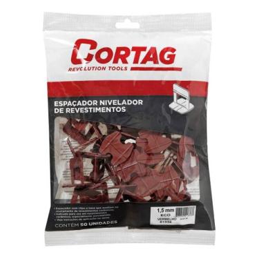 Imagem de Espaçador Nivelador 1,5 Mm Eco Vermelho Com 50 Peças Cortag