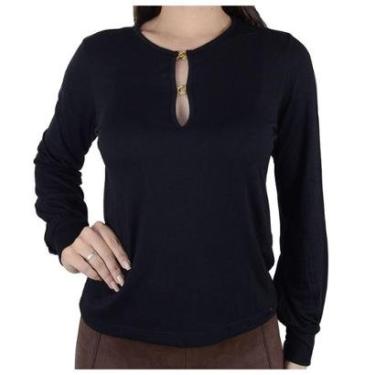 Imagem de Blusa Feminina Olho Fatal ML Preta - 601839-Feminino