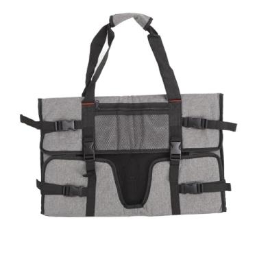 Imagem de Grcfumo Bolsa de armazenamento para monitor de computador de 24 polegadas, bolsa protetora de viagem para monitor com forro de veludo acolchoado, bolsa de transporte para viagem