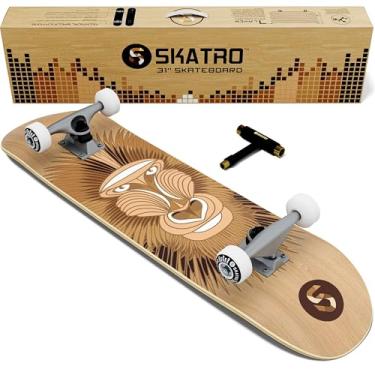 Imagem de Skatro - Skate Pro Skate completo de 78,7 cm. Idades da prancha de skate: adultos, meninos, meninas, iniciantes e crianças