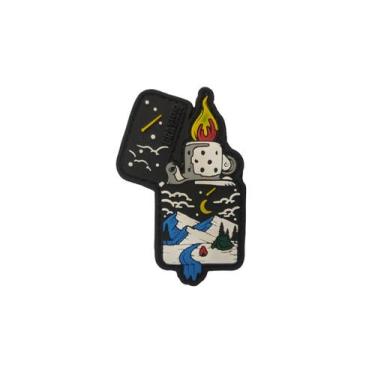 Imagem de Patch Emborrachado 3d Com tiras autocolantes Costurado - Brasido, Ligh