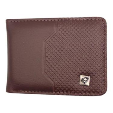 Imagem de Carteira Masculina material sintético Carimbo Metade Quadriculada RFID