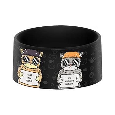 Imagem de Comedouro e Bebedouro Pet - Gatinho Pidao