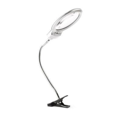 Imagem de Lupa de Mesa com LED Iluminado - Clip-on de Metal