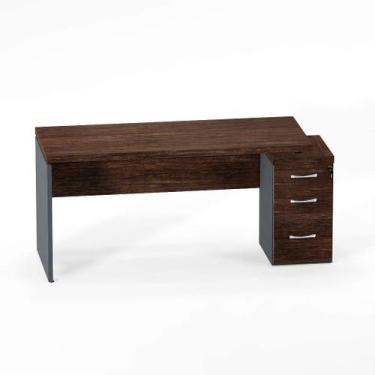 Imagem de Mesa Gerência Com Pé Gaveteiro 03 Gavetas PE 40 Pandin 1,64 x 0,70 M E