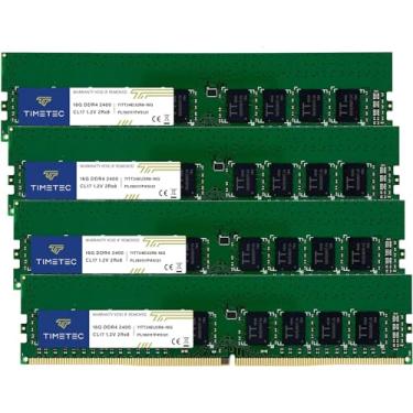 Imagem de Timetec Kit Hynix IC 64 GB (4 x 16 GB) DDR4 2400 MHz PC4-19200 ECC sem buffer 1,2 V CL17 2Rx8 Dual Rank 288 pinos UDIMM módulo de memória RAM (64 GB KIT (4 x 16 GB))