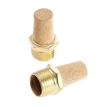 Imagem de 1/2/ 5PCS Bolsa Pneumatic Muffler M5 1/8"1/4" 3/8"1/2" 3/4"1" Silenciadores pneumáticos de rosca Filtro de ruído Conector Redutor YYDFPIIA (Color : BSL 04 2Pcs)