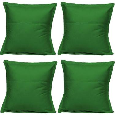Imagem de Kit 4 Almofadas Cheias para sofá Sala Quarto decorativa 42,5x42,5 Sued