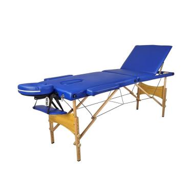 Imagem de Maca Portátil Para Massagem Divã Dobrável Azul Velve M308