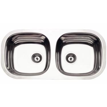 Imagem de Cuba Dupla Inox Polido 78X34Cm 34Bl Tramontina