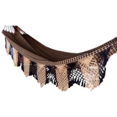 Imagem de Rede De Descanso Dormir Casal Luxo Suporta Até 300 kg 100% Algodão (AURORA)