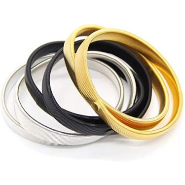 Imagem de Coolrunner 6 Pcs Anti-slip Elastic Shirt Sleeve Holders Metal Armbands for Band Stretch Garters